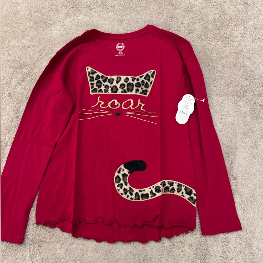 NWT Red Wonder Nation Girls Top  large